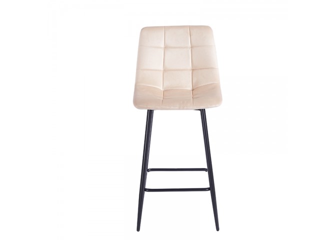 NORA BEIGE VELVET ΥΦΑΣΜΑ 65εκ. ΣΚΑΜΠΟ ΜΕΤΑΛΛΙΚΟ 45X41X65-99εκ.