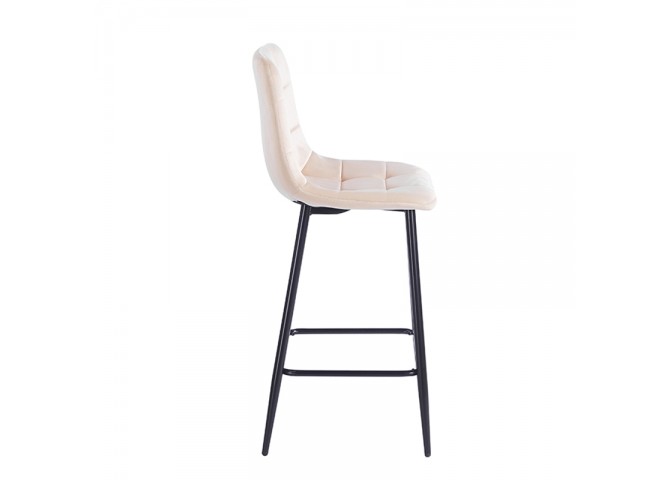 NORA BEIGE VELVET ΥΦΑΣΜΑ 65εκ. ΣΚΑΜΠΟ ΜΕΤΑΛΛΙΚΟ 45X41X65-99εκ.