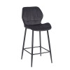 DYLAN BLACK VELVET ΥΦΑΣΜΑ 65εκ. ΣΚΑΜΠΟ ΜΕΤΑΛΛΙΚΟ 46X45X65-95εκ.