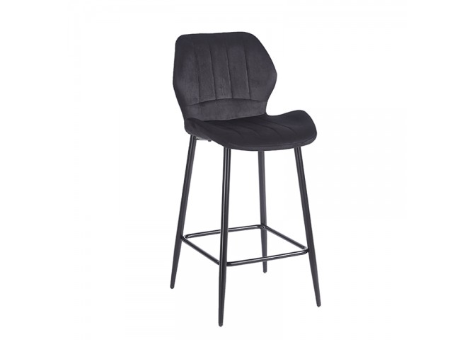 DYLAN BLACK VELVET ΥΦΑΣΜΑ 65εκ. ΣΚΑΜΠΟ ΜΕΤΑΛΛΙΚΟ 46X45X65-95εκ.