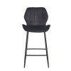 DYLAN BLACK VELVET ΥΦΑΣΜΑ 65εκ. ΣΚΑΜΠΟ ΜΕΤΑΛΛΙΚΟ 46X45X65-95εκ.