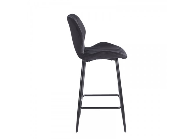 DYLAN BLACK VELVET ΥΦΑΣΜΑ 65εκ. ΣΚΑΜΠΟ ΜΕΤΑΛΛΙΚΟ 46X45X65-95εκ.