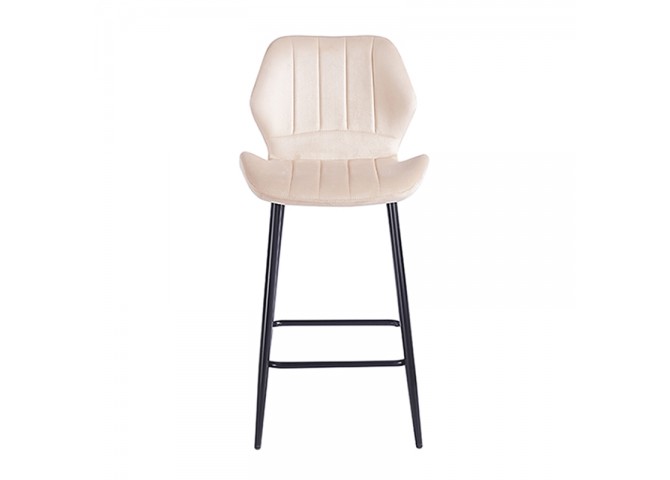 DYLAN BEIGE VELVET ΥΦΑΣΜΑ 65εκ. ΣΚΑΜΠΟ ΜΕΤΑΛΛΙΚΟ 46X45X65-95εκ.