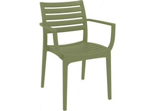 ARTEMIS OLIVE GREEN ΠΟΛΥΘΡΟΝΑ ΠΟΛ/ΝΙΟΥ 58X58X83.5εκ.