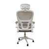 A9935 WHITE/GREY MESH ΚΑΡΕΚΛΑ ΓΡΑΦΕΙΟΥ 62Χ64Χ42-114/52-125εκ.