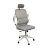A9935 WHITE/GREY MESH ΚΑΡΕΚΛΑ ΓΡΑΦΕΙΟΥ 62Χ64Χ42-114/52-125εκ.