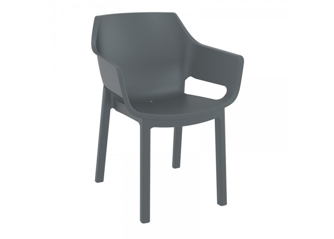 DORA DARK GREY ΠΟΛΥΘΡΟΝΑ ΠΟΛ/ΝΙΟΥ 58X59X80εκ.