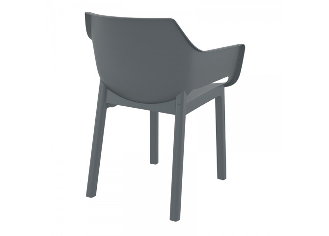 DORA DARK GREY ΠΟΛΥΘΡΟΝΑ ΠΟΛ/ΝΙΟΥ 58X59X80εκ.
