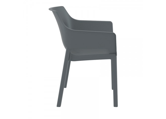 DORA DARK GREY ΠΟΛΥΘΡΟΝΑ ΠΟΛ/ΝΙΟΥ 58X59X80εκ.
