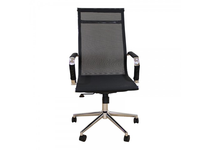 A9954 ΜΑΥΡΟ PU/MESH ΠΟΛΥΘΡΟΝΑ ΓΡΑΦΕΙΟΥ 53X58X46-105/55-115εκ.