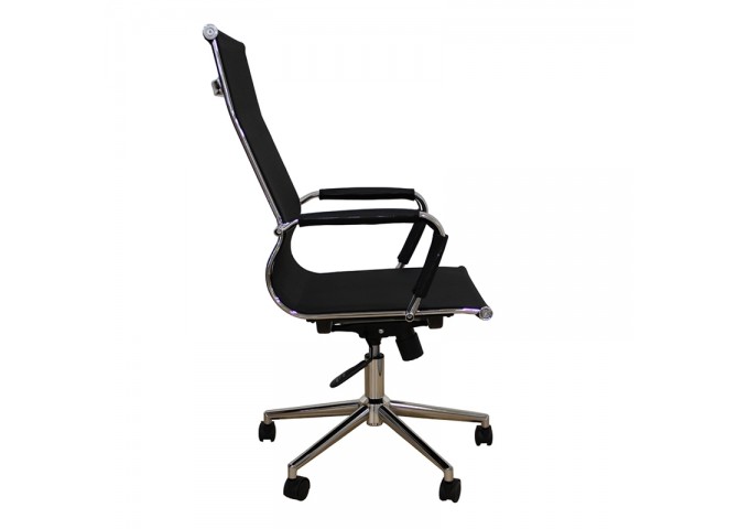 A9954 ΜΑΥΡΟ PU/MESH ΠΟΛΥΘΡΟΝΑ ΓΡΑΦΕΙΟΥ 53X58X46-105/55-115εκ.