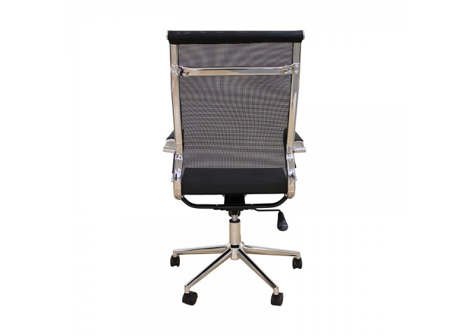 A9954 ΜΑΥΡΟ PU/MESH ΠΟΛΥΘΡΟΝΑ ΓΡΑΦΕΙΟΥ 53X58X46-105/55-115εκ.