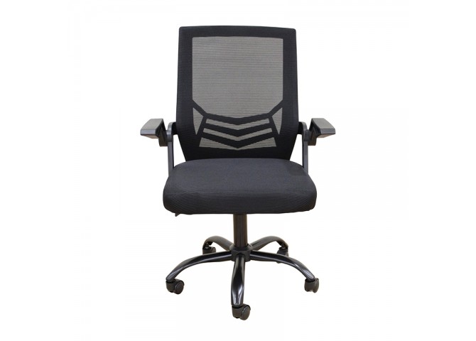 A1830 ΜΑΥΡΟ/ΜΑΥΡΟ MESH ΠΟΛ/ΝΑ ΓΡΑΦΕΙΟΥ 62X54X44-91/53-100εκ.