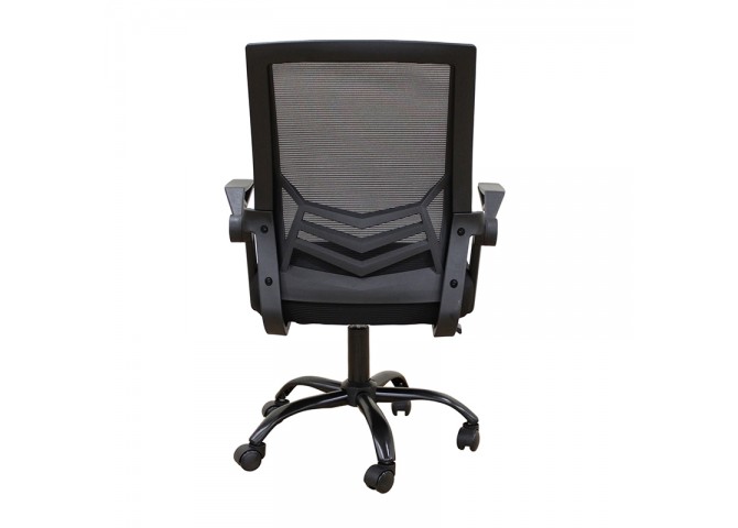 A1830 ΜΑΥΡΟ/ΜΑΥΡΟ MESH ΠΟΛ/ΝΑ ΓΡΑΦΕΙΟΥ 62X54X44-91/53-100εκ.