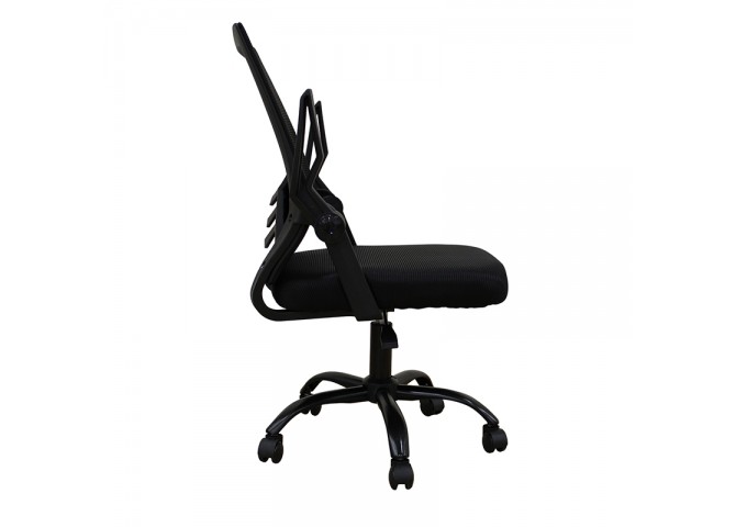 A1830 ΜΑΥΡΟ/ΜΑΥΡΟ MESH ΠΟΛ/ΝΑ ΓΡΑΦΕΙΟΥ 62X54X44-91/53-100εκ.