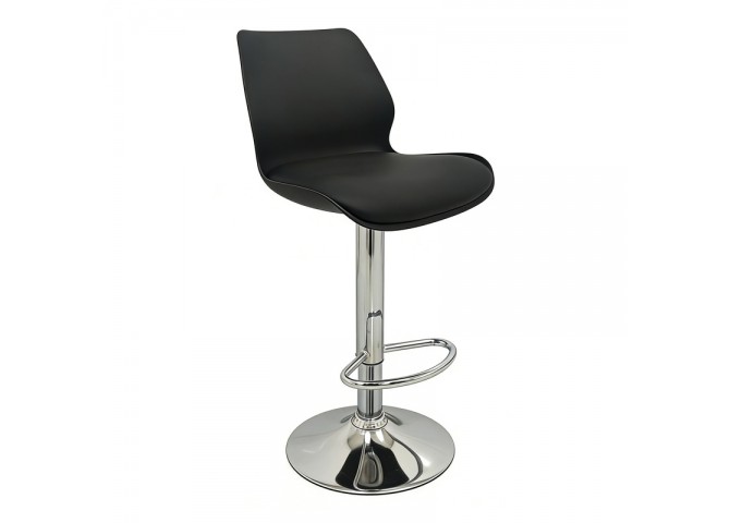 BAR49 BLACK PU/PVC(Σ2)ΣKAMΠO ΜΕ ΑΜΟΡΤΙΣΕΡ 39X45X102εκ.