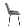 TEREA GREY VELVET ΥΦΑΣΜΑ ΚΑΡΕΚΛΑ ΜΕΤΑΛΛΙΚΗ 51X58X87εκ.