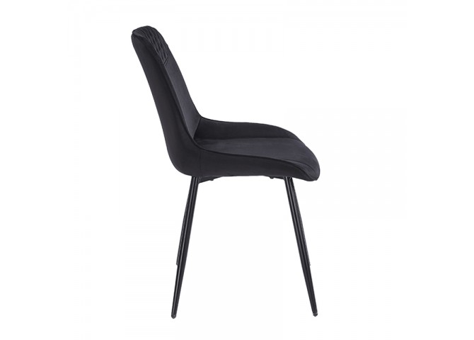 TEREA BLACK VELVET ΥΦΑΣΜΑ ΚΑΡΕΚΛΑ ΜΕΤΑΛΛΙΚΗ 51X58X87εκ.