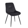 SILVIA BLACK VELVET ΥΦΑΣΜΑ ΚΑΡΕΚΛΑ ΜΕΤΑΛΛΙΚΗ 51X58X87εκ.