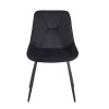SILVIA BLACK VELVET ΥΦΑΣΜΑ ΚΑΡΕΚΛΑ ΜΕΤΑΛΛΙΚΗ 51X58X87εκ.