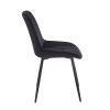 SILVIA BLACK VELVET ΥΦΑΣΜΑ ΚΑΡΕΚΛΑ ΜΕΤΑΛΛΙΚΗ 51X58X87εκ.