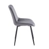 BONY GREY VELVET ΥΦΑΣΜΑ ΚΑΡΕΚΛΑ ΜΕΤΑΛΛΙΚΗ 51X58X87εκ.