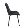 BONY BLACK VELVET ΥΦΑΣΜΑ ΚΑΡΕΚΛΑ ΜΕΤΑΛΛΙΚΗ 51X58X87εκ.