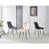 BONY BLACK VELVET ΥΦΑΣΜΑ ΚΑΡΕΚΛΑ ΜΕΤΑΛΛΙΚΗ 51X58X87εκ.
