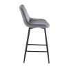 REPO GREY VELVET ΥΦΑΣΜΑ 66εκ. ΣΚΑΜΠΟ ΜΕΤΑΛΛΙΚΟ 48X49X66-96εκ.