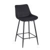 REPO BLACK VELVET ΥΦΑΣΜΑ 66εκ. ΣΚΑΜΠΟ ΜΕΤΑΛΛΙΚΟ 48X49X66-96εκ.