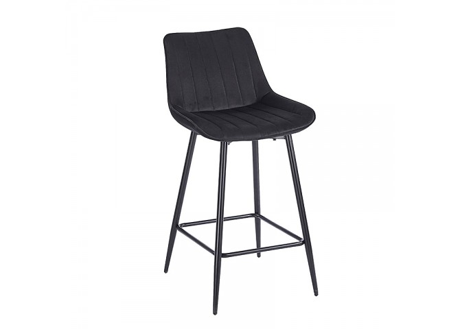 REPO BLACK VELVET ΥΦΑΣΜΑ 66εκ. ΣΚΑΜΠΟ ΜΕΤΑΛΛΙΚΟ 48X49X66-96εκ.