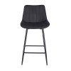 REPO BLACK VELVET ΥΦΑΣΜΑ 66εκ. ΣΚΑΜΠΟ ΜΕΤΑΛΛΙΚΟ 48X49X66-96εκ.