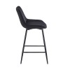 REPO BLACK VELVET ΥΦΑΣΜΑ 66εκ. ΣΚΑΜΠΟ ΜΕΤΑΛΛΙΚΟ 48X49X66-96εκ.