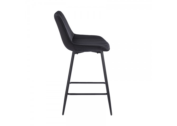 REPO BLACK VELVET ΥΦΑΣΜΑ 66εκ. ΣΚΑΜΠΟ ΜΕΤΑΛΛΙΚΟ 48X49X66-96εκ.