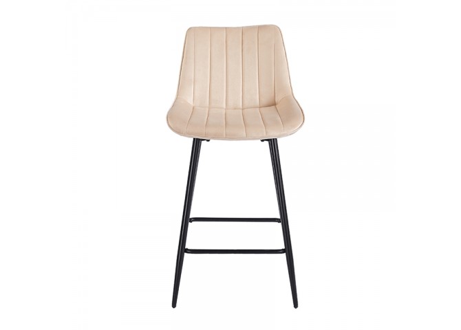 REPO BEIGE VELVET ΥΦΑΣΜΑ 66εκ. ΣΚΑΜΠΟ ΜΕΤΑΛΛΙΚΟ 48X49X66-96εκ.