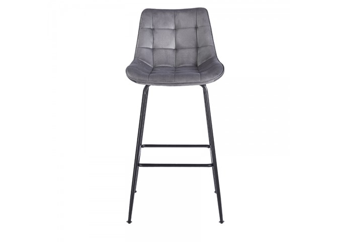 ERMINA GREY VELVET ΥΦΑΣΜΑ 75εκ. ΣΚΑΜΠΟ ΜΕΤΑΛΛΙΚΟ 49X50X75-104εκ.