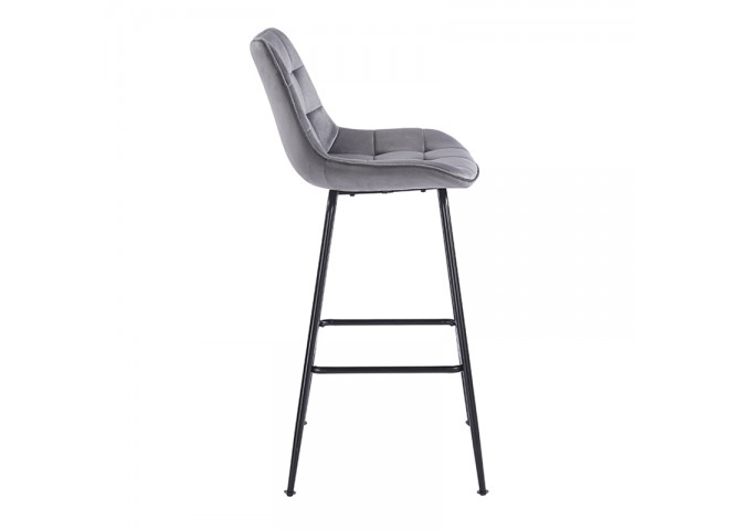 ERMINA GREY VELVET ΥΦΑΣΜΑ 75εκ. ΣΚΑΜΠΟ ΜΕΤΑΛΛΙΚΟ 49X50X75-104εκ.