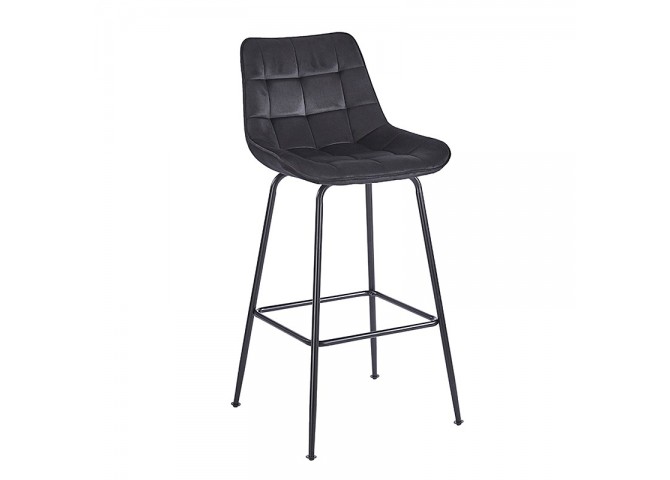 ERMINA BLACK VELVET ΥΦΑΣΜΑ 75εκ. ΣΚΑΜΠΟ ΜΕΤΑΛΛΙΚΟ 49X50X75-104εκ.