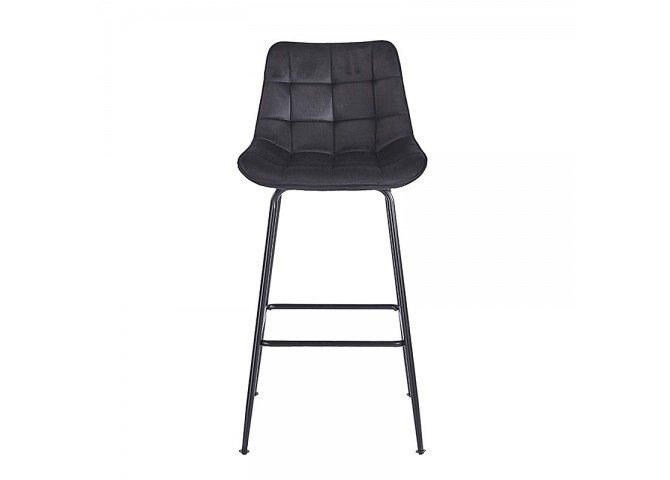 ERMINA BLACK VELVET ΥΦΑΣΜΑ 75εκ. ΣΚΑΜΠΟ ΜΕΤΑΛΛΙΚΟ 49X50X75-104εκ.