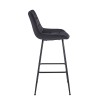 ERMINA BLACK VELVET ΥΦΑΣΜΑ 75εκ. ΣΚΑΜΠΟ ΜΕΤΑΛΛΙΚΟ 49X50X75-104εκ.