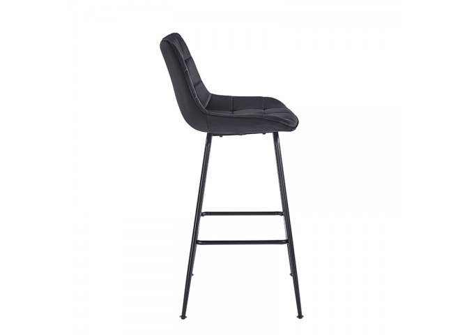 ERMINA BLACK VELVET ΥΦΑΣΜΑ 75εκ. ΣΚΑΜΠΟ ΜΕΤΑΛΛΙΚΟ 49X50X75-104εκ.