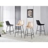ERMINA BLACK VELVET ΥΦΑΣΜΑ 75εκ. ΣΚΑΜΠΟ ΜΕΤΑΛΛΙΚΟ 49X50X75-104εκ.