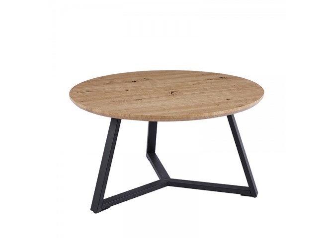 ALEX SONOMA OAK Φ80Χ41εκ. ΤΡΑΠΕΖΙ ΣΑΛΟΝΙΟΥ