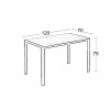 EVELYN CERAMIC WHITE MARBLE 120Χ70Χ75εκ. ΤΡΑΠΕΖΙ