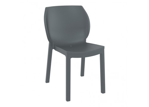 NORA DARK GREY ΚΑΡΕΚΛΑ ΠΟΛ/ΝΙΟΥ 51X59X80εκ.
