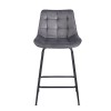 ERMINA GREY VELVET ΥΦΑΣΜΑ 64εκ. ΣΚΑΜΠΟ ΜΕΤΑΛΛΙΚΟ 49X50X64-94εκ.