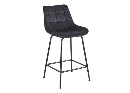 ERMINA BLACK VELVET ΥΦΑΣΜΑ 64εκ. ΣΚΑΜΠΟ ΜΕΤΑΛΛΙΚΟ 49X50X64-94εκ.