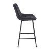 ERMINA BLACK VELVET ΥΦΑΣΜΑ 64εκ. ΣΚΑΜΠΟ ΜΕΤΑΛΛΙΚΟ 49X50X64-94εκ.