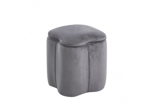 FIONA ΣΚΑΜΠΟ VELVET GREY ΜΕ ΑΠΟΘ. ΧΩΡΟ 30X30X34εκ.