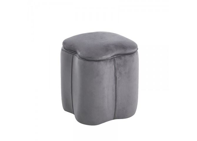 FIONA ΣΚΑΜΠΟ VELVET GREY ΜΕ ΑΠΟΘ. ΧΩΡΟ 30X30X34εκ.